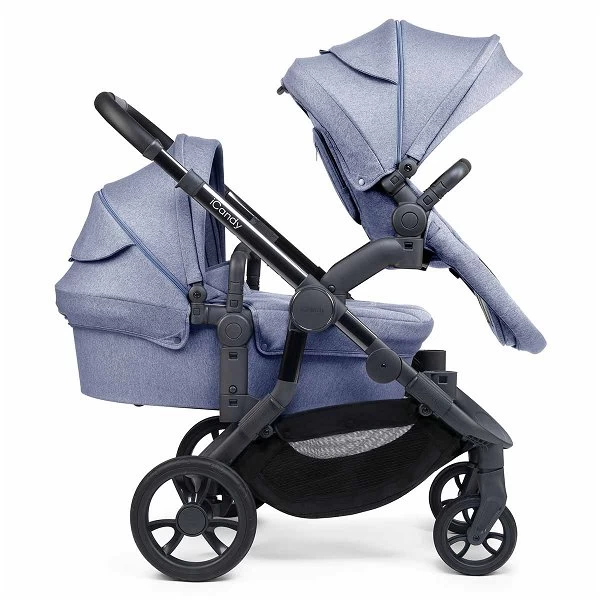 ICandy Orange Double Combo Mist Blue Marl Geschwisterkinderwagen | Inkl. Praktischem Zubehör – Bild 2