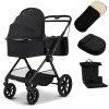 Moon Clicc Kombi-Kinderwagen Black Melange Zubehör Bundle -Baby Produkt Laden k24 clicc 63980800 wanne blackmelange 800 8 frontleft zubehoer bundle