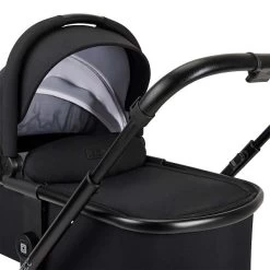Moon Clicc Kombi-Kinderwagen Black Melange Zubehör Bundle -Baby Produkt Laden k24 clicc 63980800 wannendetail blackmelange 800 1