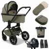 Moon Resea Plus Kinderwagen Moss Green/black Matt Zubehör Bundle -Baby Produkt Laden k24 reseaplus 64940530 wanne mossgreen 655 6 backleft zubehoer bundle