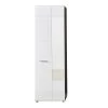 Trendteam Line Garderobenschrank Weiß Hochglanz / Sardegna Rauchsilber -Baby Produkt Laden line gd 1898 127 03 frontal freisteller