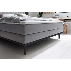 Meise Möbel Massello Boxspringbett 180 X 200 Cm Hellgrau Stoff - Inklusive Lieferung