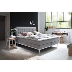Meise Möbel Massello Boxspringbett 180 X 200 Cm Hellgrau Stoff - Inklusive Lieferung -Baby Produkt Laden massello hellgrau 31 fuesse leisten weiss 9225 17 fein gr 2