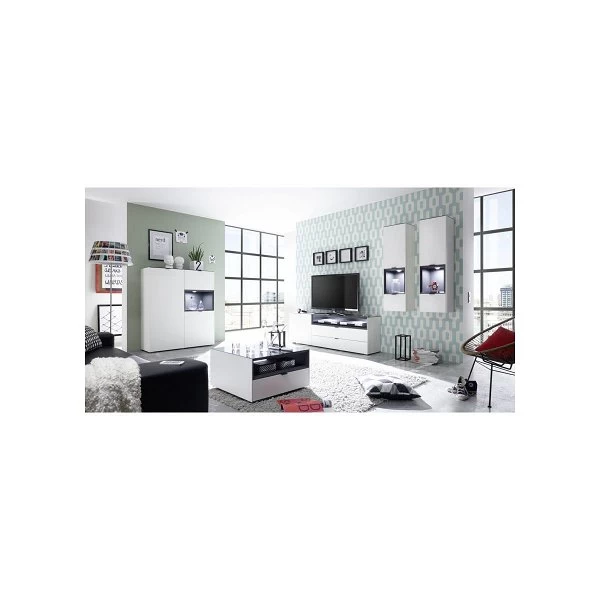 Mäusbacher Micelli Sideboard 13 Weiß Anthrazit Matt Lackiert | Zum Toppreis 4 Mäusbacher Micelli Sideboard 13 Weiß Anthrazit Matt Lackiert | Zum Toppreis – Bild 2