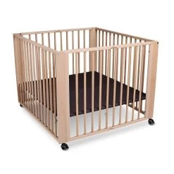 TiSsi Moritz Laufgitter Aus Massiv Buche Natur Platzsparend Faltbar Mit Rollen -Baby Produkt Laden moritz na mitte gr 1