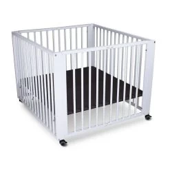 TiSsi Moritz Laufgitter Aus Massiv Buche Weiß Platzsparend Faltbar Mit Rollen -Baby Produkt Laden moritz ws mitte gr 1