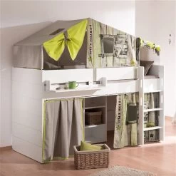 Paidi Fiona Spielbett Kreideweiß 120 Cm Gerade Leiter 90x200 Cm