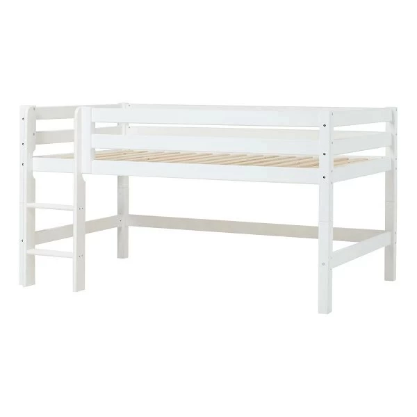 Hoppekids Halbhohes Bett ECO Luxury 120x200 Cm Weiß Mit Gerader Leiter & Absturzsicherung 9 Hoppekids Halbhohes Bett ECO Luxury 120x200 Cm Weiß Mit Gerader Leiter & Absturzsicherung – Bild 7