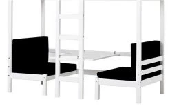 Hoppekids JUMBO Etagenbett ECO Dream 90x200 Cm Nicht Teilbar | Mit Sitzbank & Tisch -Baby Produkt Laden set4 cowboy 1