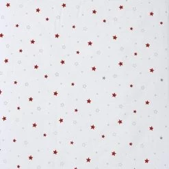 Schardt Laufgitter Basic Buche Massiv Weiß 100 X 100 Cm, Mit Laufrollen, Folie Sternchen Rot -Baby Produkt Laden stoff sternchen rot 1