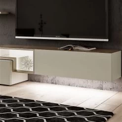 Hülsta Tetrim Wohnwand 1 - Lack-Ausführung Vitrine, Sideboard & Wandbord -Baby Produkt Laden tetrim beleuchtung