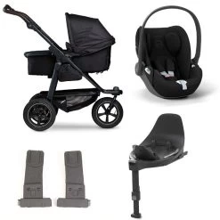 Tfk Mono 2 Kinderwagen Bundle Schwarz Luftrad | CYBEX Cloud T I-Size + Base + Adapter