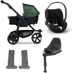 Tfk Mono 2 Kinderwagen Bundle Olive Luftkammer CYBEX Cloud T I-Size + Base + Adapter