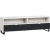 VOX Simple TV-Unterschrank 180 Mit Funktionaler Lamelle | Farbe Wählbar -Baby Produkt Laden tv unterschrank 180 weiss schwarz