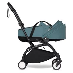 BABYZEN™ YOYO Babywanne Aqua -Baby Produkt Laden yoyo 2 bassinet canopy down profile black frame aqua web