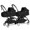 BABYZEN™ YOYO² Zwillingskinderwagen Black Gestell Black -Baby Produkt Laden yoyo connect yoyo 2 3 4 twin bassinet black frame black web